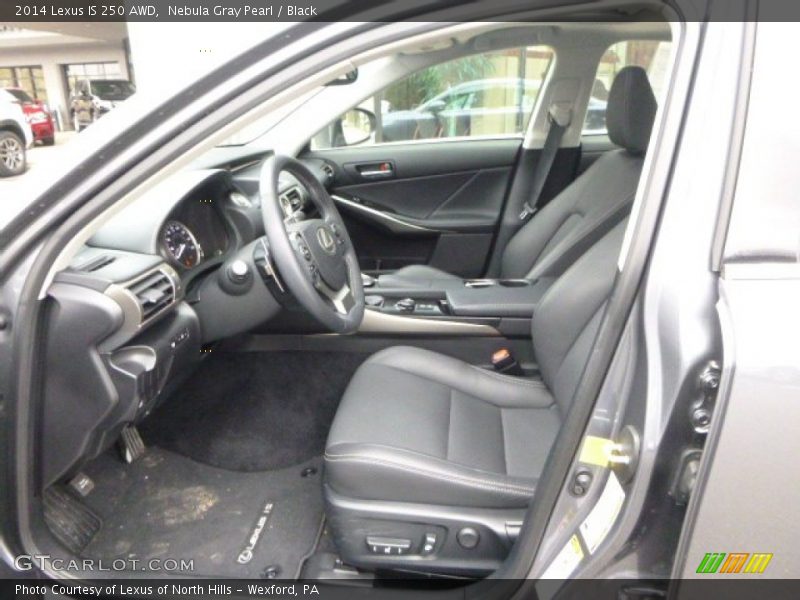 Nebula Gray Pearl / Black 2014 Lexus IS 250 AWD