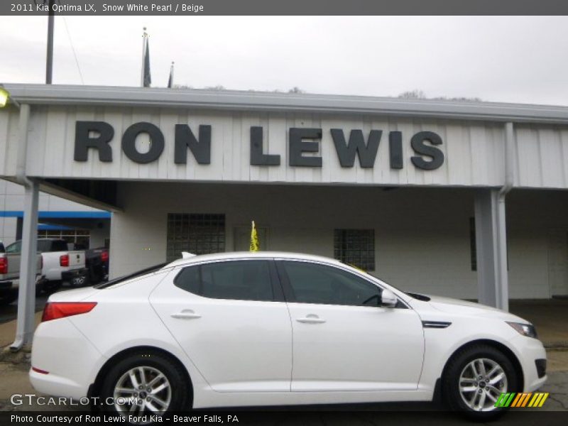 Snow White Pearl / Beige 2011 Kia Optima LX