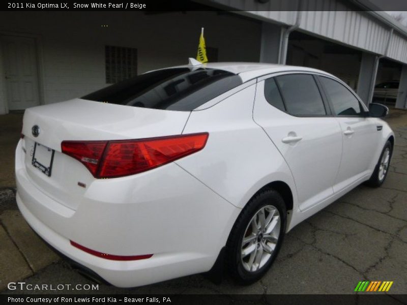 Snow White Pearl / Beige 2011 Kia Optima LX