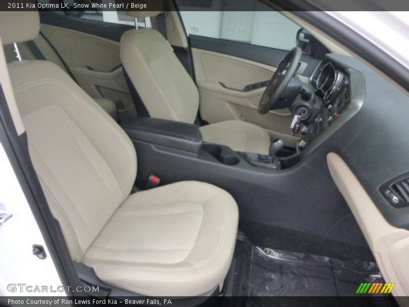 Snow White Pearl / Beige 2011 Kia Optima LX