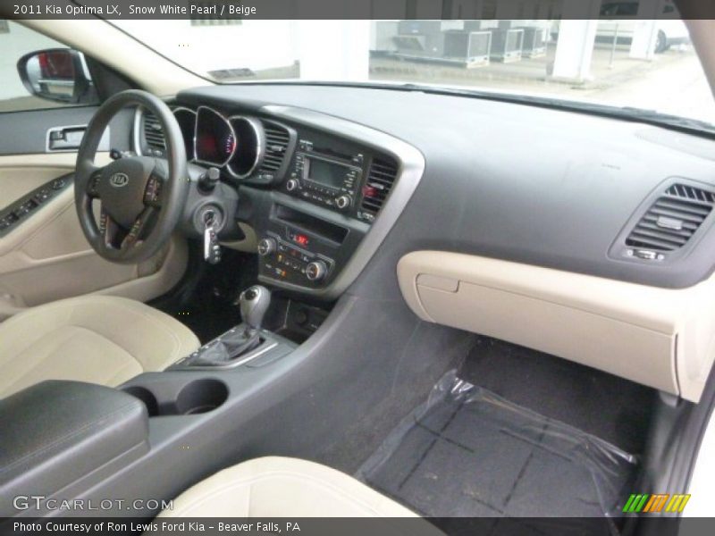 Snow White Pearl / Beige 2011 Kia Optima LX