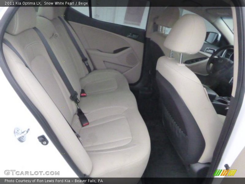 Snow White Pearl / Beige 2011 Kia Optima LX