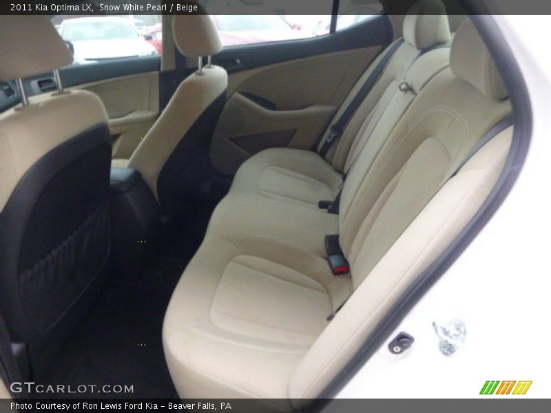 Snow White Pearl / Beige 2011 Kia Optima LX
