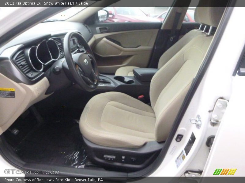 Snow White Pearl / Beige 2011 Kia Optima LX