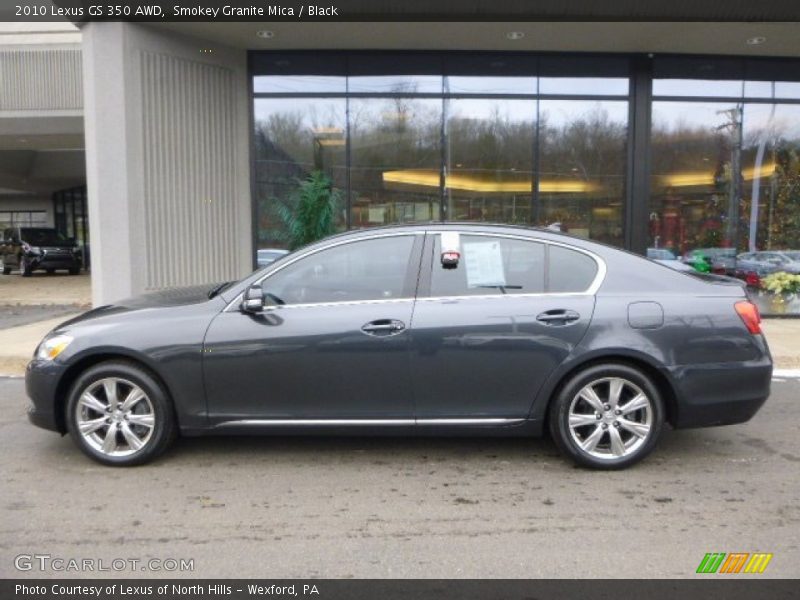 Smokey Granite Mica / Black 2010 Lexus GS 350 AWD