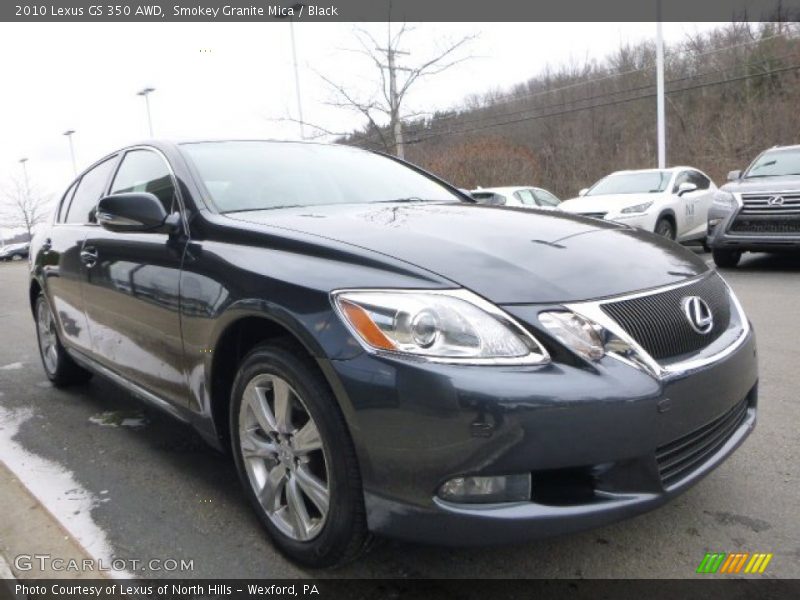 Smokey Granite Mica / Black 2010 Lexus GS 350 AWD