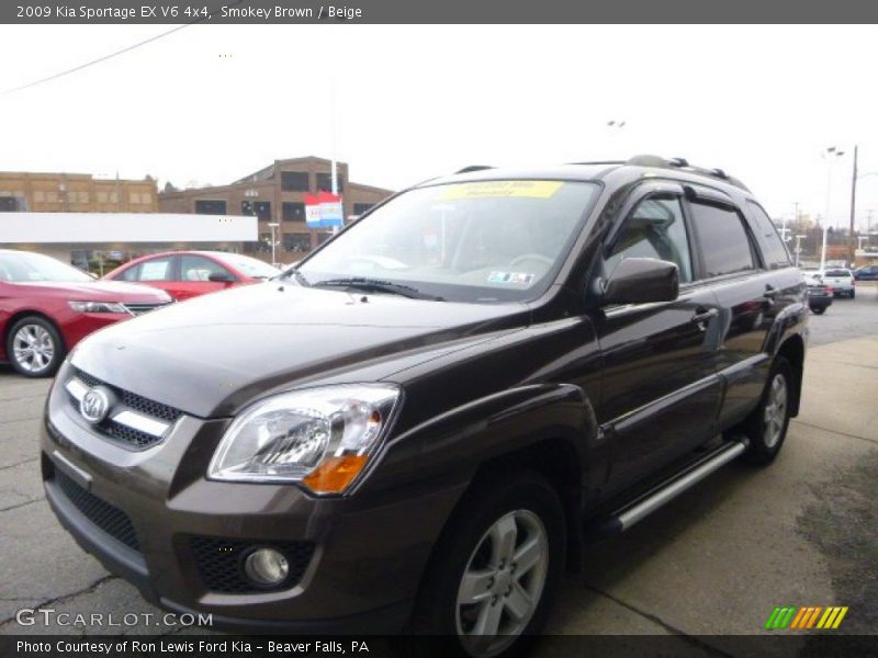 Smokey Brown / Beige 2009 Kia Sportage EX V6 4x4