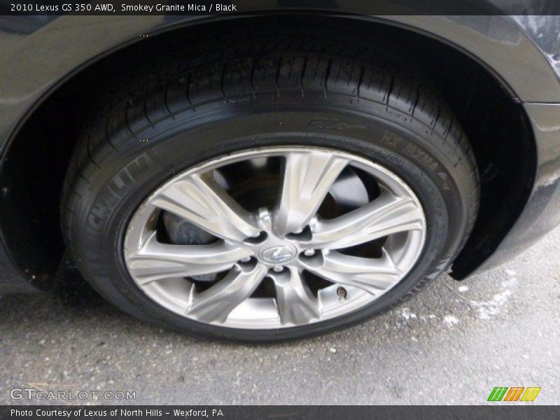 Smokey Granite Mica / Black 2010 Lexus GS 350 AWD