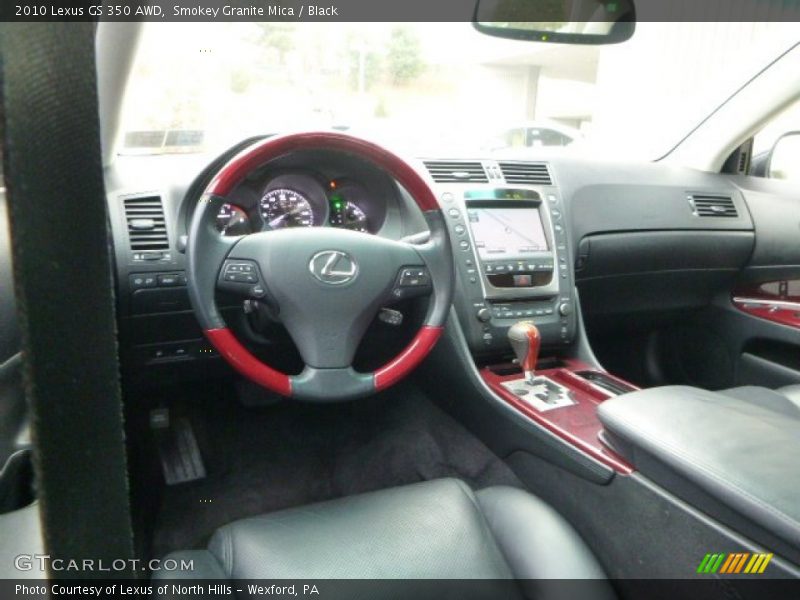 Smokey Granite Mica / Black 2010 Lexus GS 350 AWD