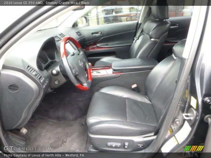 Smokey Granite Mica / Black 2010 Lexus GS 350 AWD