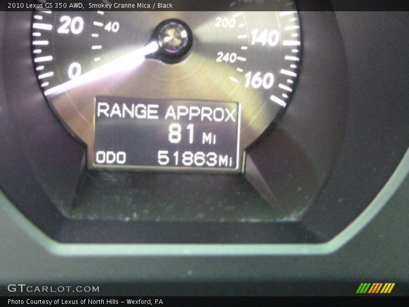 Smokey Granite Mica / Black 2010 Lexus GS 350 AWD