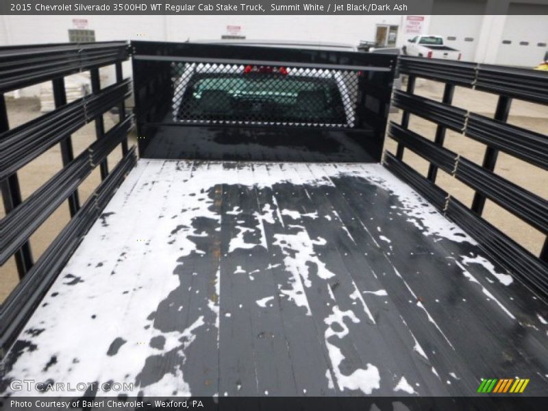 Summit White / Jet Black/Dark Ash 2015 Chevrolet Silverado 3500HD WT Regular Cab Stake Truck