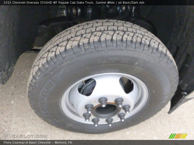 Summit White / Jet Black/Dark Ash 2015 Chevrolet Silverado 3500HD WT Regular Cab Stake Truck