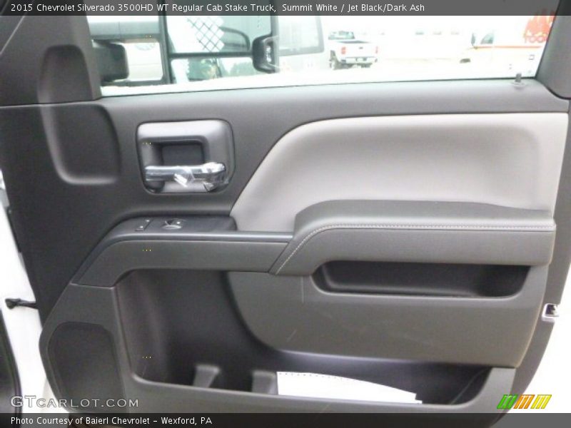 Summit White / Jet Black/Dark Ash 2015 Chevrolet Silverado 3500HD WT Regular Cab Stake Truck
