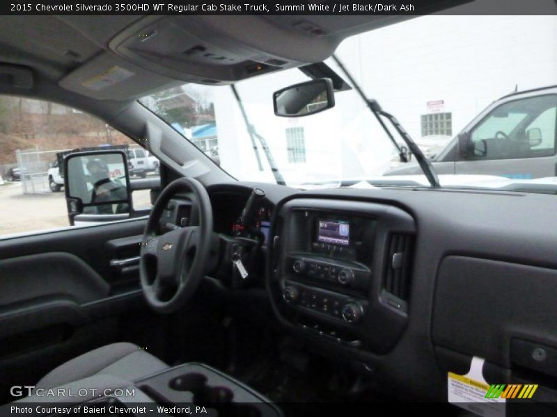 Summit White / Jet Black/Dark Ash 2015 Chevrolet Silverado 3500HD WT Regular Cab Stake Truck