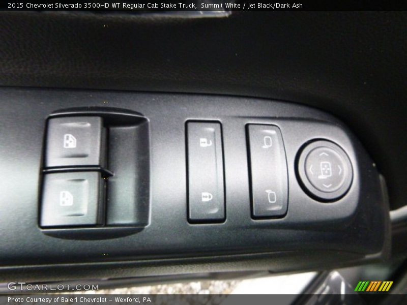 Summit White / Jet Black/Dark Ash 2015 Chevrolet Silverado 3500HD WT Regular Cab Stake Truck