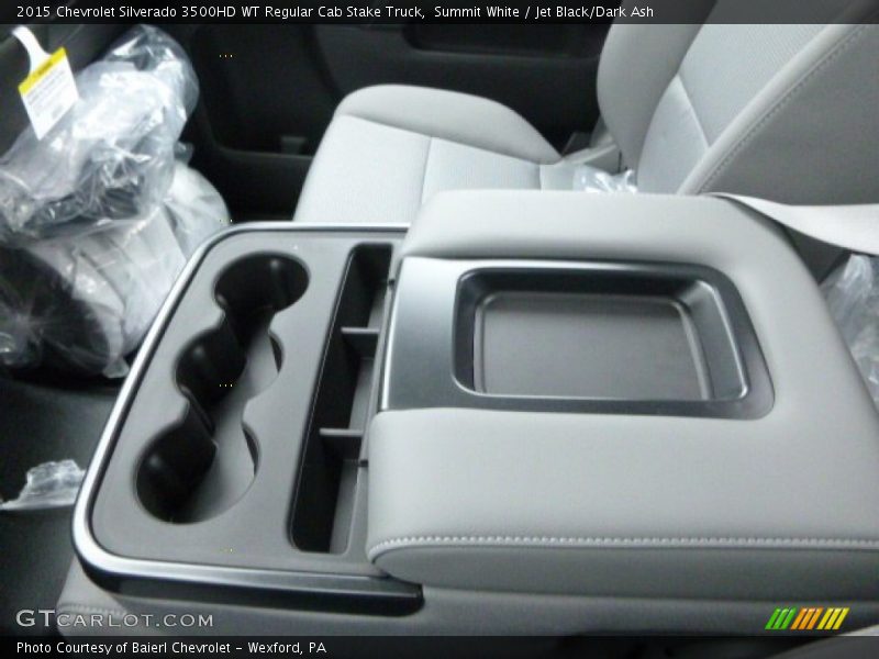 Summit White / Jet Black/Dark Ash 2015 Chevrolet Silverado 3500HD WT Regular Cab Stake Truck