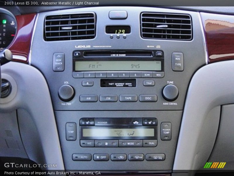 Alabaster Metallic / Light Charcoal 2003 Lexus ES 300
