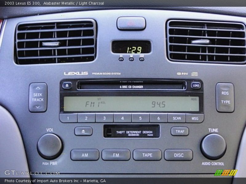 Alabaster Metallic / Light Charcoal 2003 Lexus ES 300