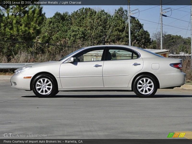 Alabaster Metallic / Light Charcoal 2003 Lexus ES 300