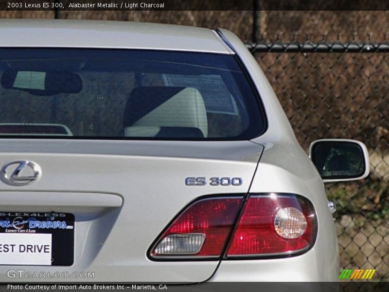 Alabaster Metallic / Light Charcoal 2003 Lexus ES 300