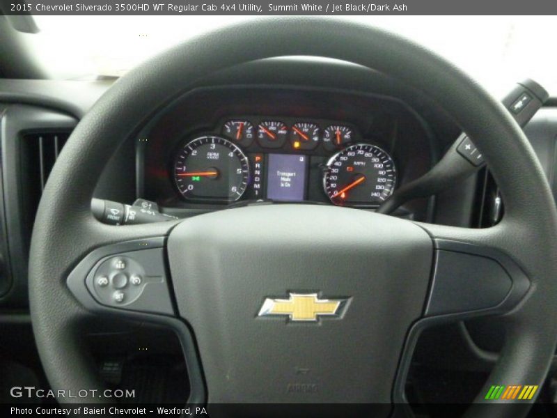 Summit White / Jet Black/Dark Ash 2015 Chevrolet Silverado 3500HD WT Regular Cab 4x4 Utility