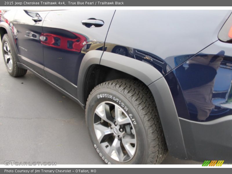 True Blue Pearl / Trailhawk Black 2015 Jeep Cherokee Trailhawk 4x4