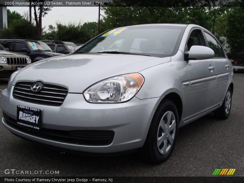 Platinum Silver / Gray 2006 Hyundai Accent GLS Sedan