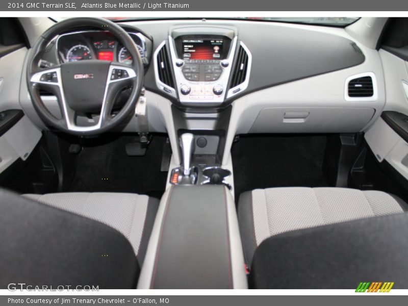 Atlantis Blue Metallic / Light Titanium 2014 GMC Terrain SLE