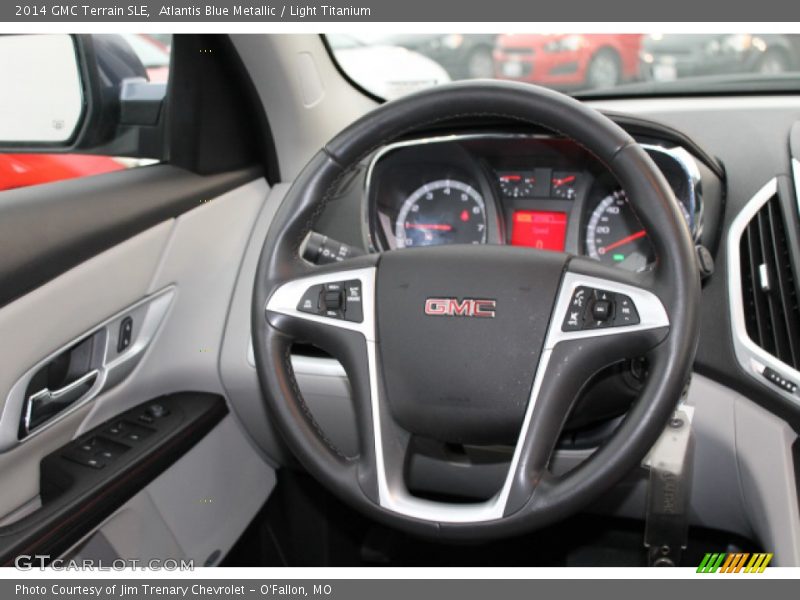 Atlantis Blue Metallic / Light Titanium 2014 GMC Terrain SLE