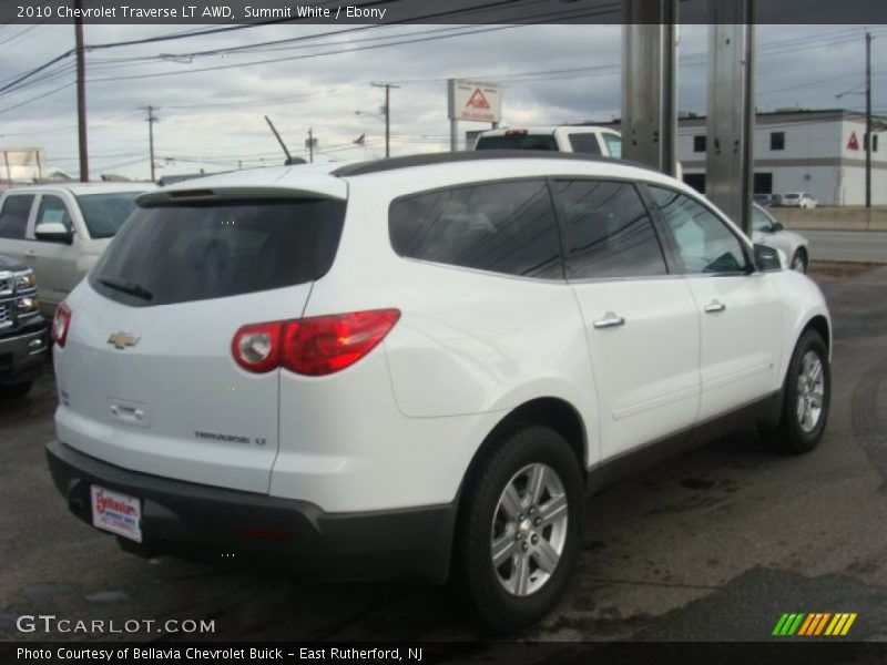 Summit White / Ebony 2010 Chevrolet Traverse LT AWD