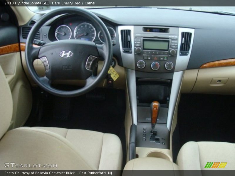 Dark Cherry Red / Camel 2010 Hyundai Sonata GLS
