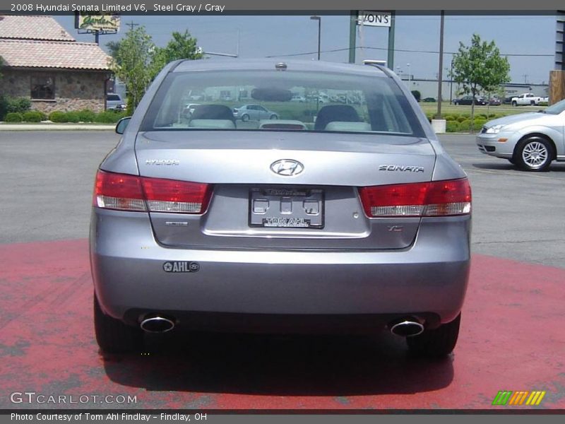 Steel Gray / Gray 2008 Hyundai Sonata Limited V6