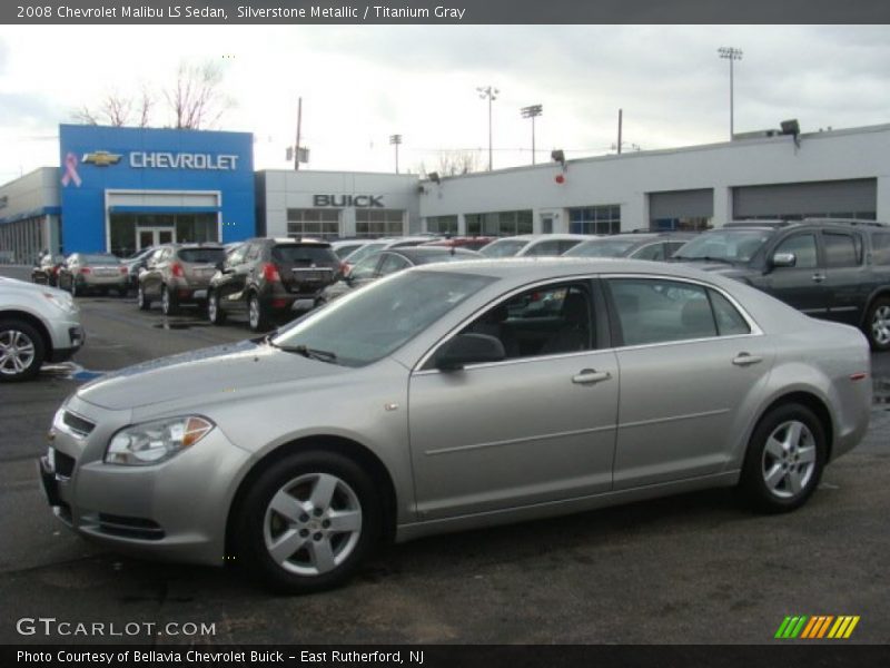 Silverstone Metallic / Titanium Gray 2008 Chevrolet Malibu LS Sedan