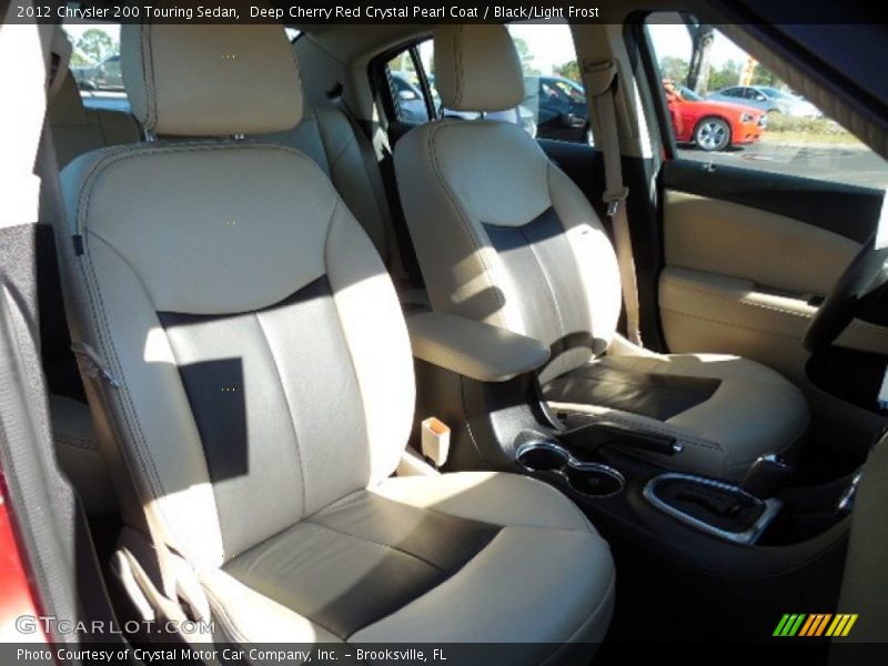 Deep Cherry Red Crystal Pearl Coat / Black/Light Frost 2012 Chrysler 200 Touring Sedan
