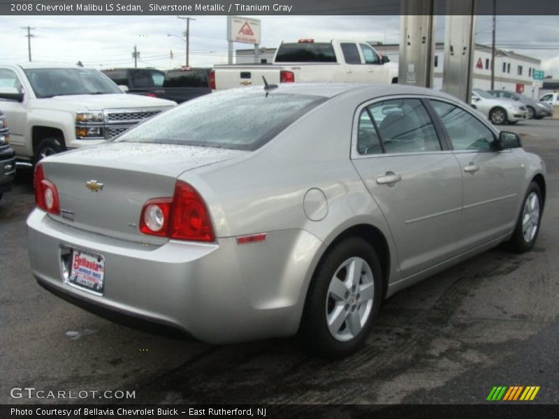 Silverstone Metallic / Titanium Gray 2008 Chevrolet Malibu LS Sedan