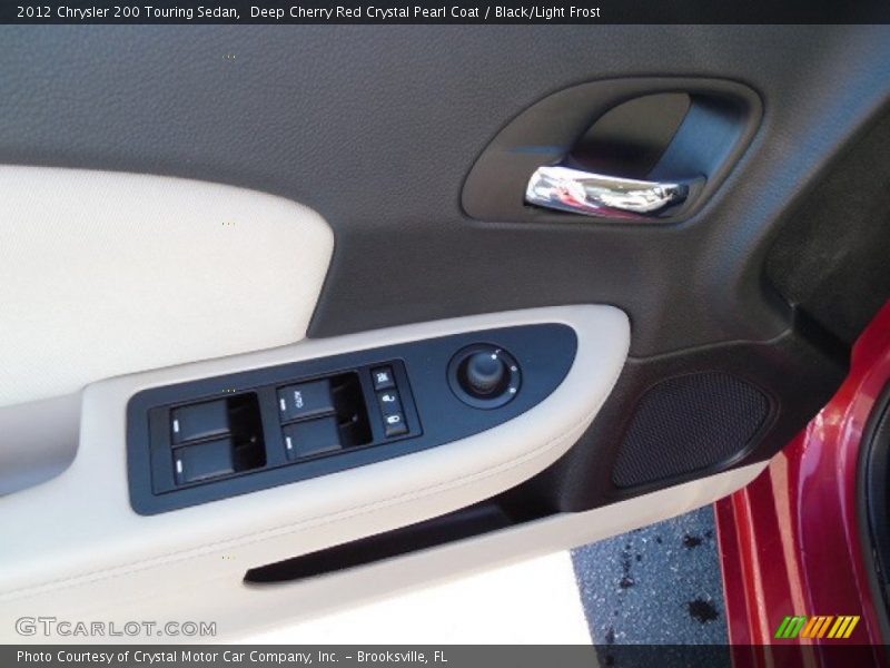 Deep Cherry Red Crystal Pearl Coat / Black/Light Frost 2012 Chrysler 200 Touring Sedan