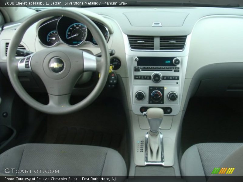 Silverstone Metallic / Titanium Gray 2008 Chevrolet Malibu LS Sedan