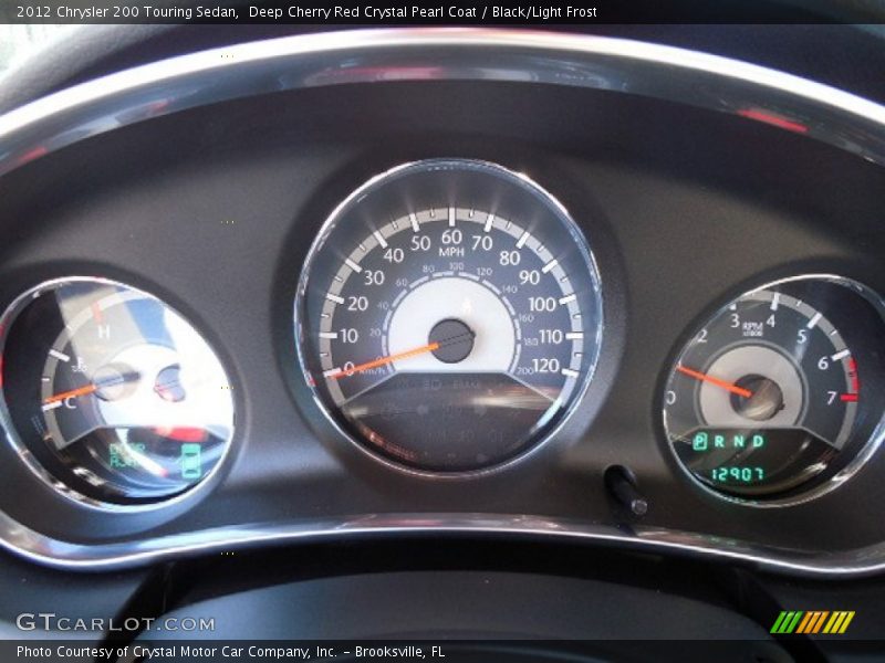 Deep Cherry Red Crystal Pearl Coat / Black/Light Frost 2012 Chrysler 200 Touring Sedan