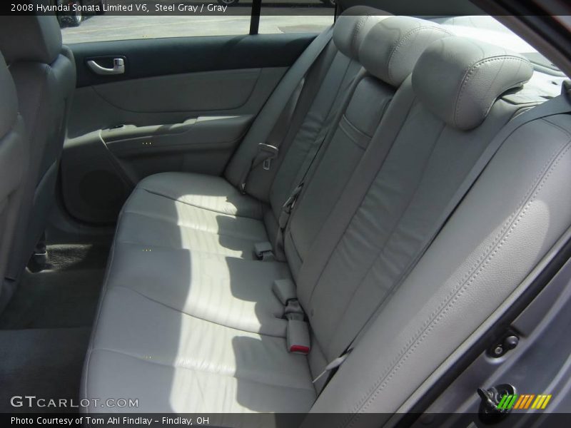 Steel Gray / Gray 2008 Hyundai Sonata Limited V6