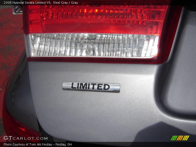 Steel Gray / Gray 2008 Hyundai Sonata Limited V6