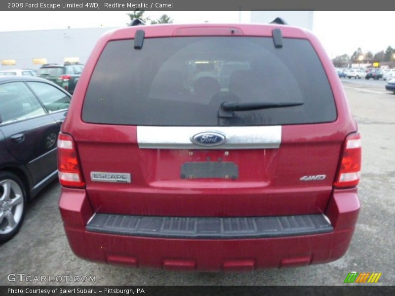 Redfire Metallic / Camel 2008 Ford Escape Limited 4WD