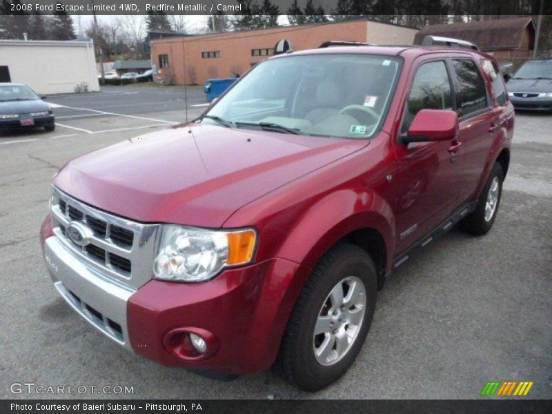 Redfire Metallic / Camel 2008 Ford Escape Limited 4WD