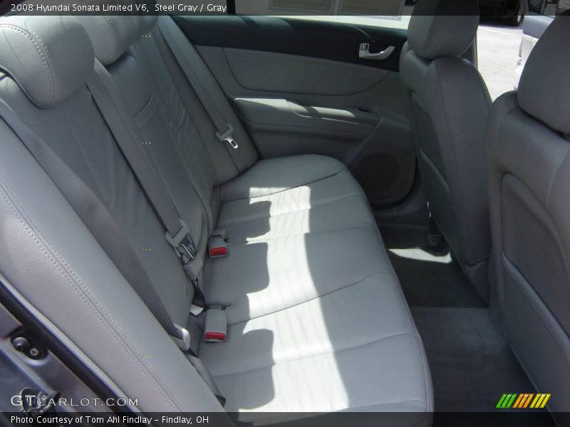 Steel Gray / Gray 2008 Hyundai Sonata Limited V6