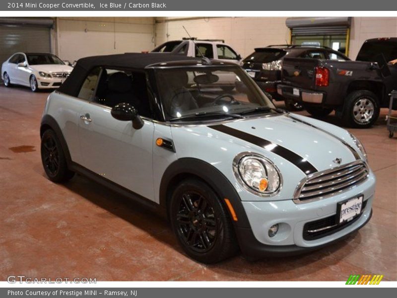 Ice Blue / Carbon Black 2014 Mini Cooper Convertible