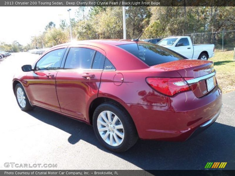 Deep Cherry Red Crystal Pearl / Black/Light Frost Beige 2013 Chrysler 200 Touring Sedan
