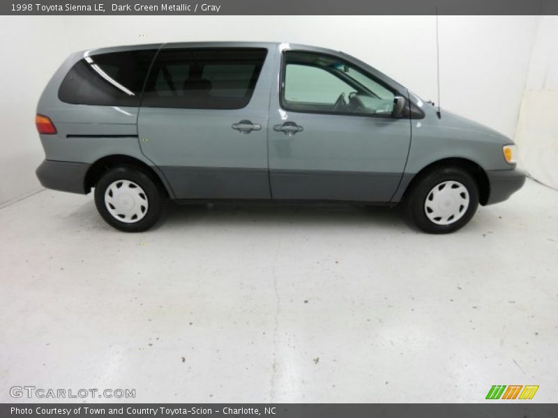 Dark Green Metallic / Gray 1998 Toyota Sienna LE