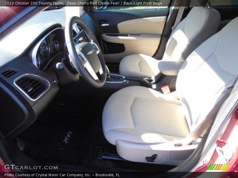 Deep Cherry Red Crystal Pearl / Black/Light Frost Beige 2013 Chrysler 200 Touring Sedan