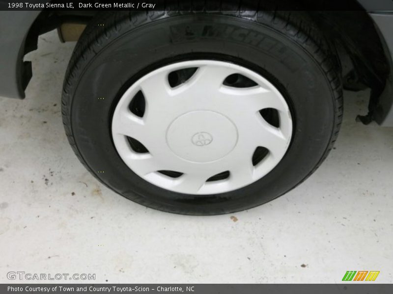 Dark Green Metallic / Gray 1998 Toyota Sienna LE