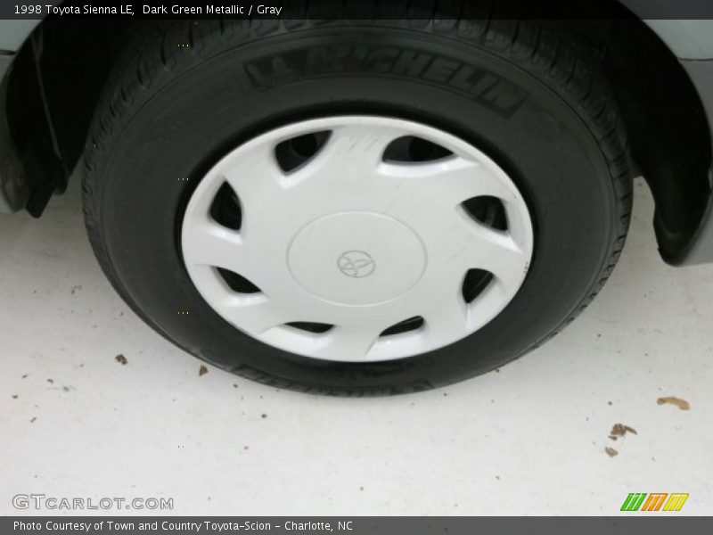 Dark Green Metallic / Gray 1998 Toyota Sienna LE